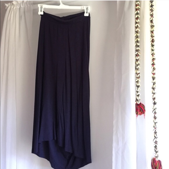 LIKE NEW // ANTHROPOLOGIE Noul Navy MIDI Skirt - Picture 2 of 5
